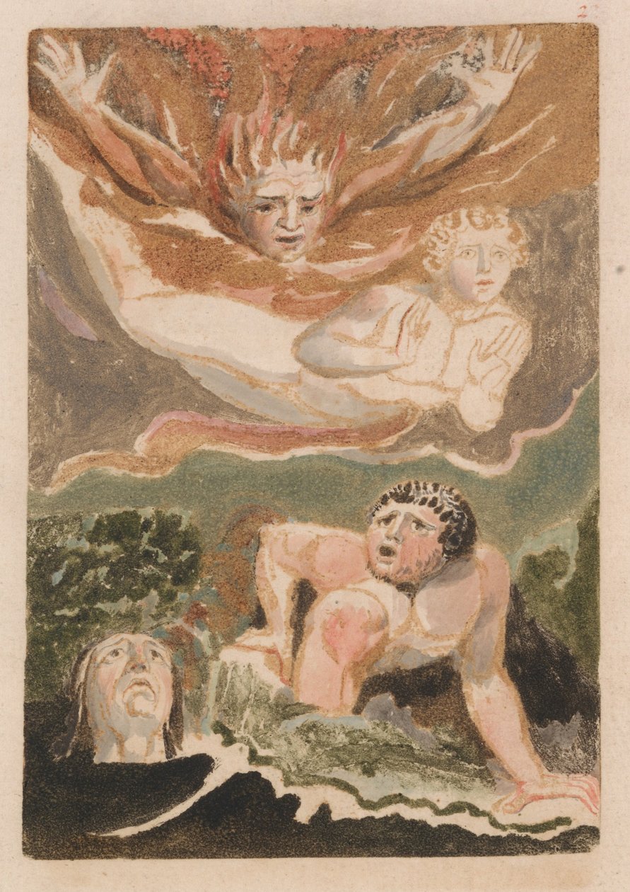 Den første boken til Urizen, plate 4 (Bentley 24) av William Blake