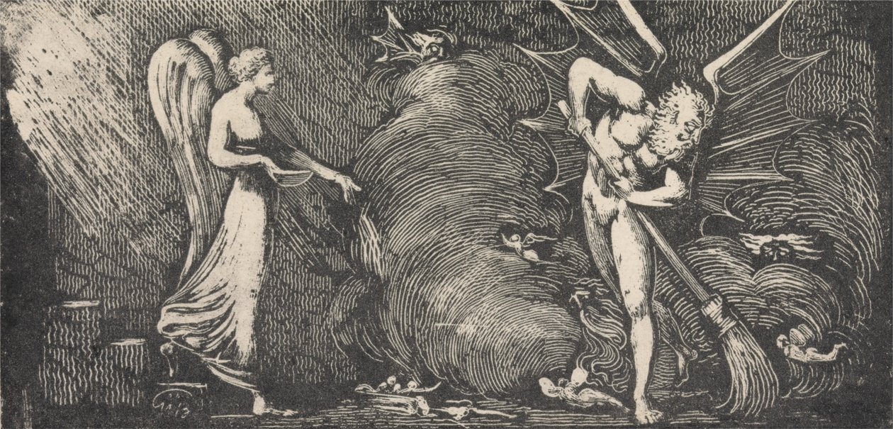 Mannen som feier tolkestuen av William Blake