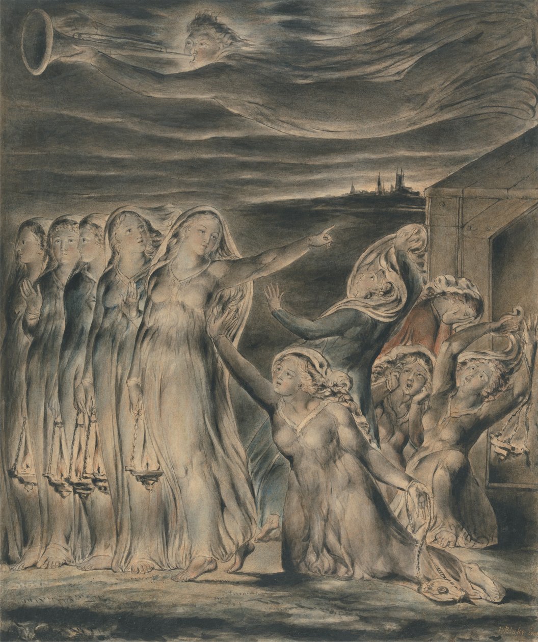 Lignelsen om de vise og dumme jomfruene av William Blake