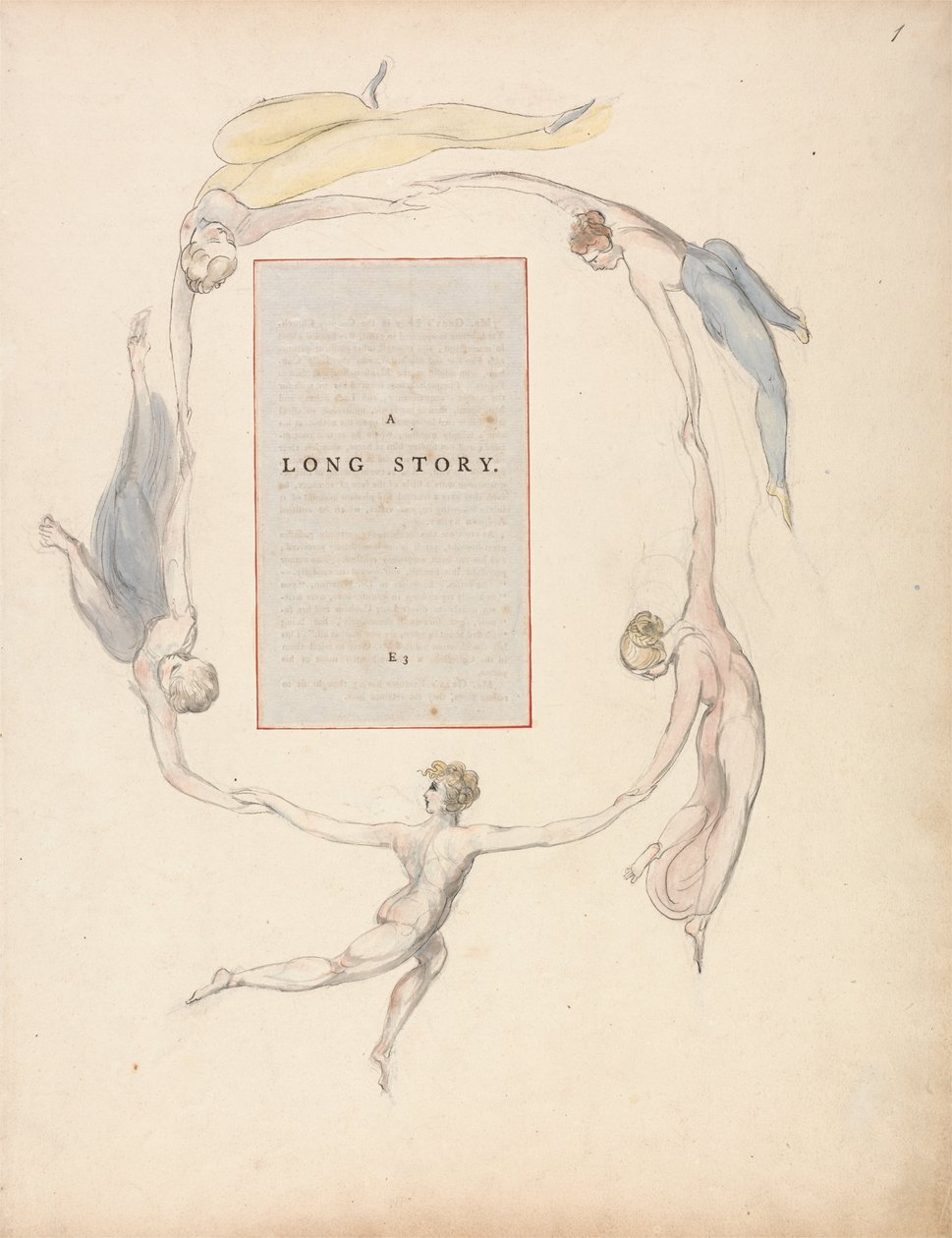Diktene til Thomas Gray, Design 23, A Long Story. av William Blake
