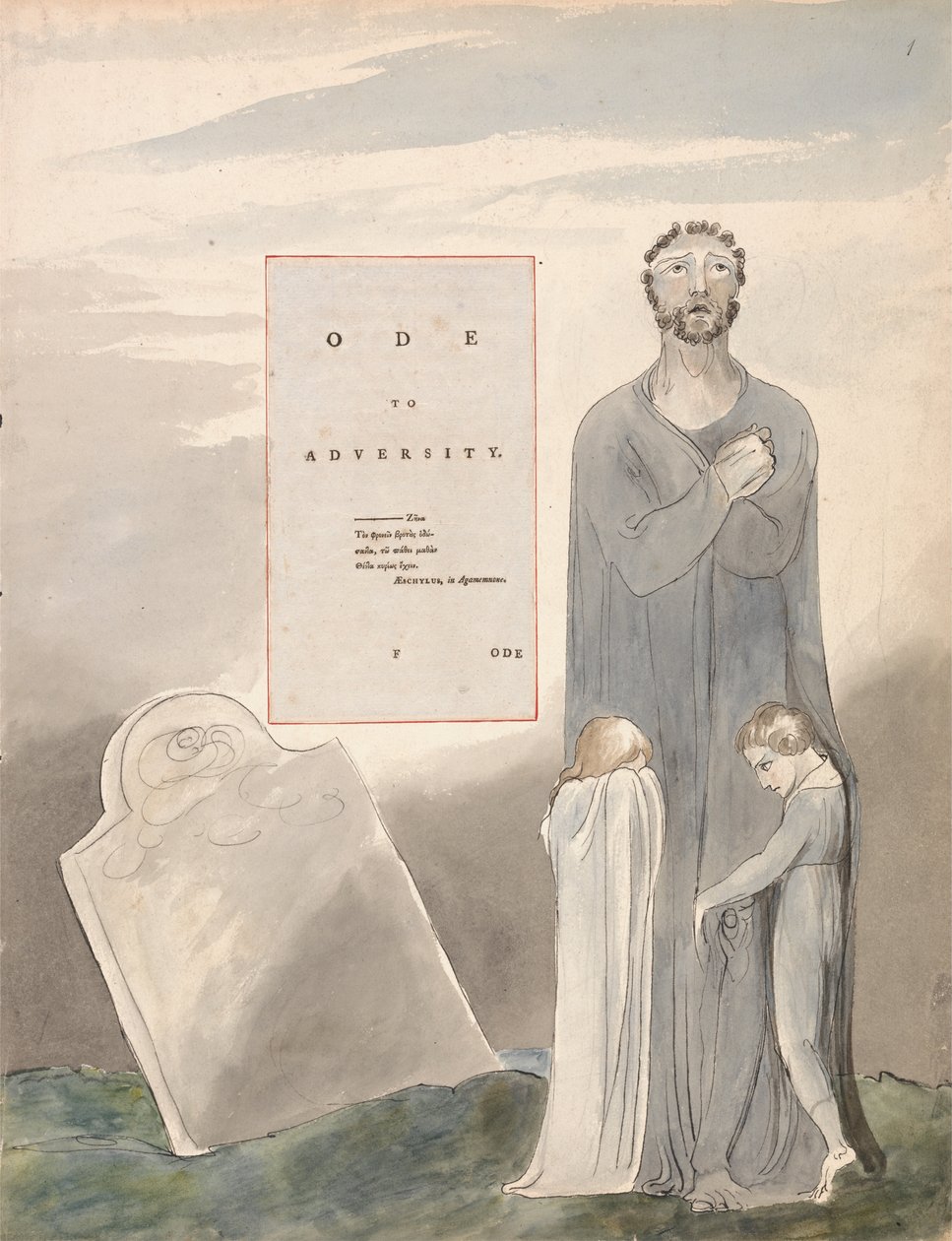The Poems of Thomas Gray, Design 35, Ode to Adversity. av William Blake