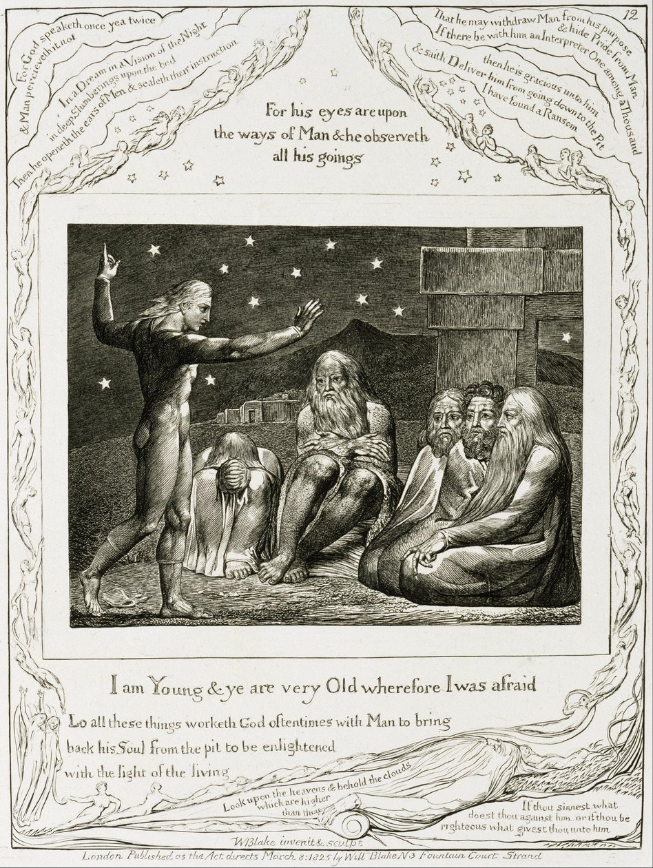 Talen til Elihu av William Blake