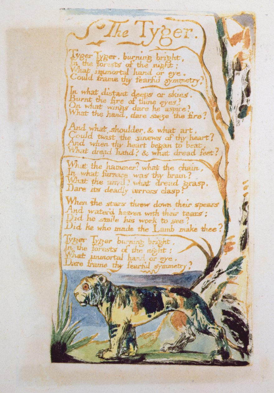 Tygeren, fra Songs of Innocence av William Blake