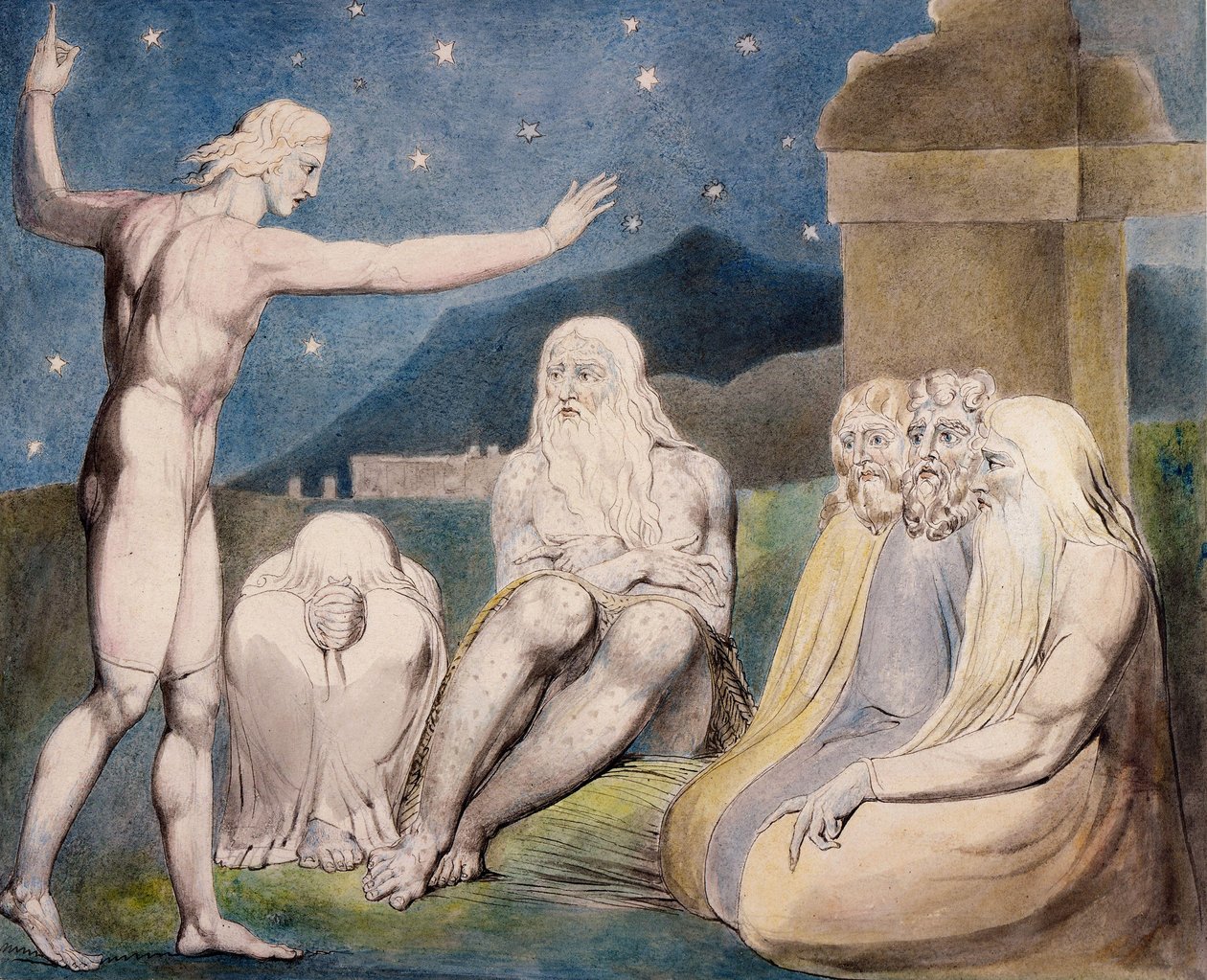 Elihus vrede av William Blake