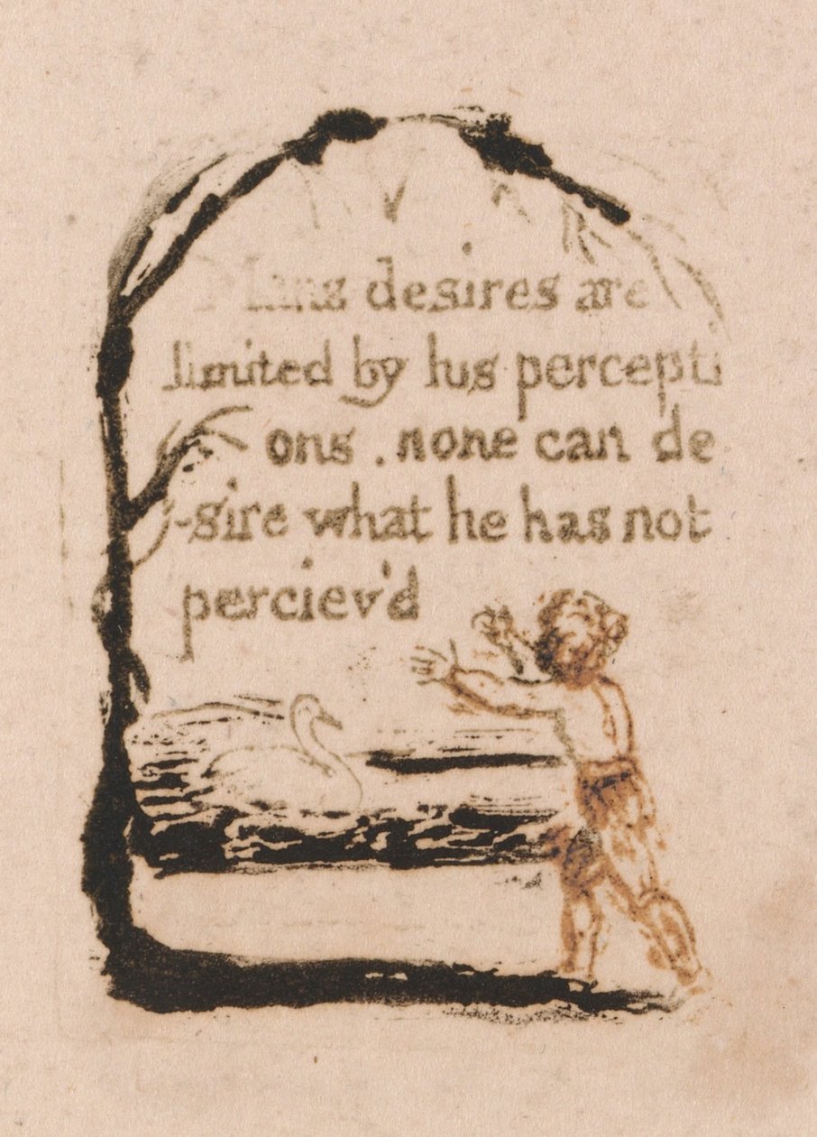 Det er ingen naturlig religion, plate 7, av William Blake