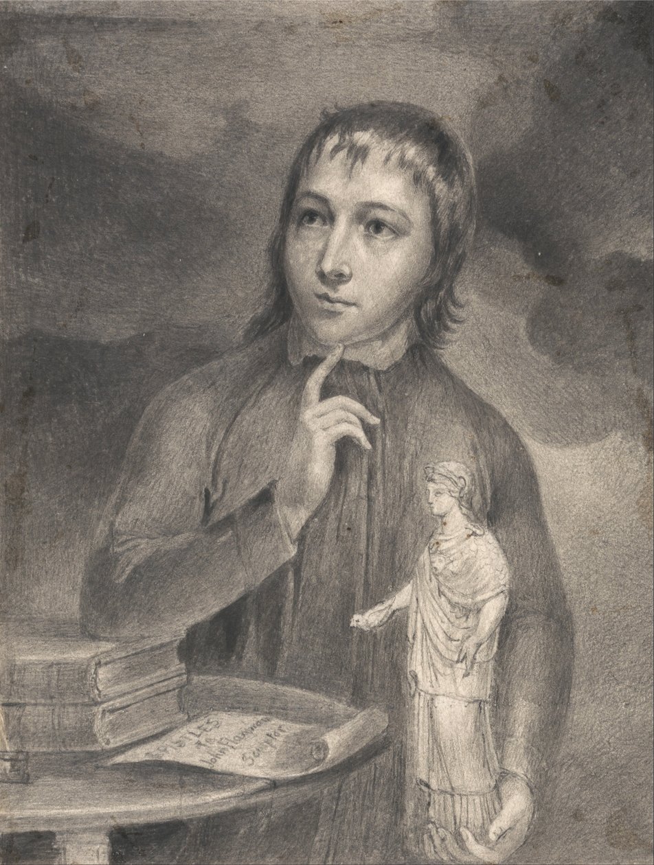 Thomas Alphonso Hayley, halvlengde tegning av William Blake