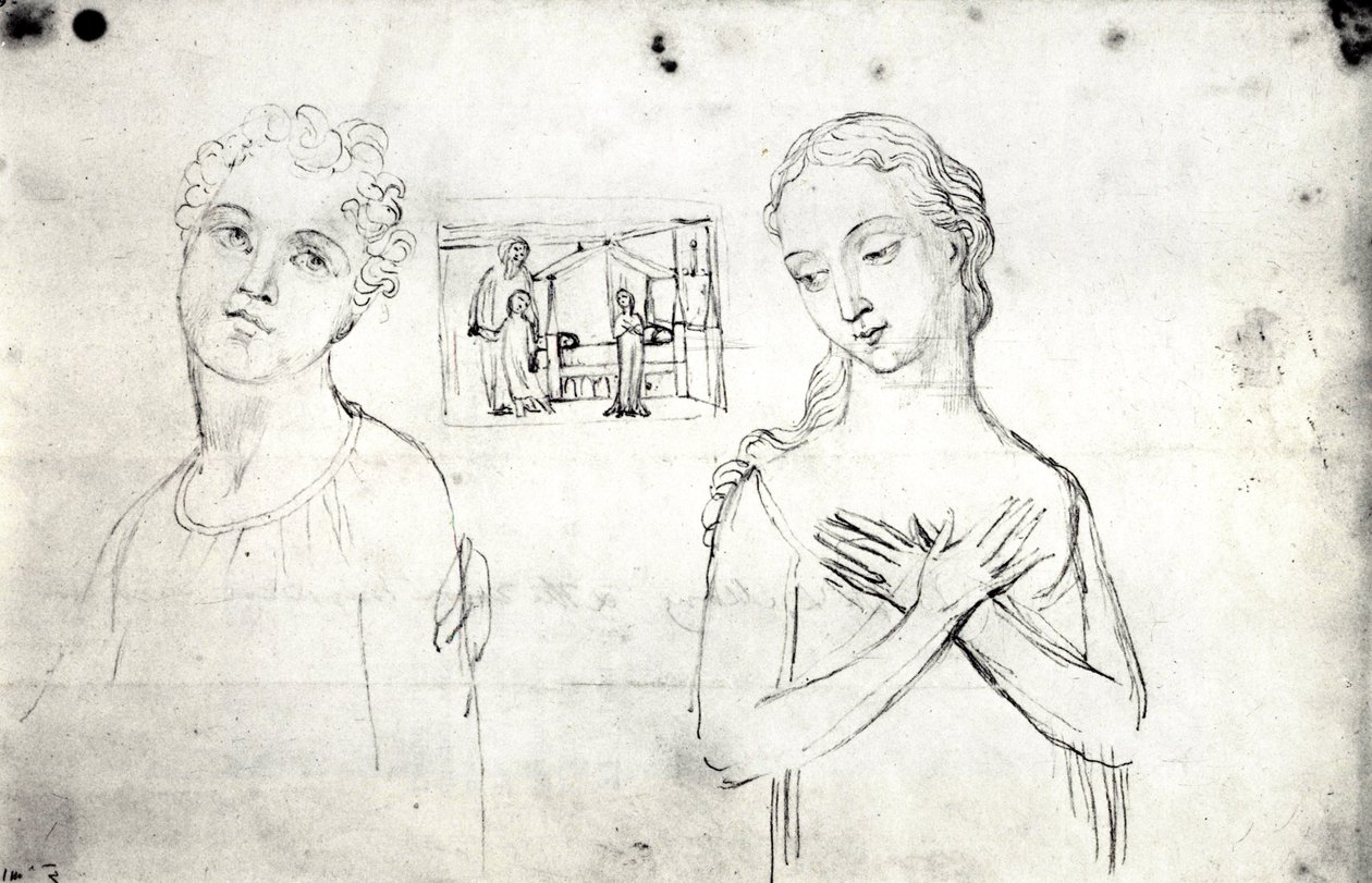 William Blake, visjonære hoder for Joseph & Mary av William Blake