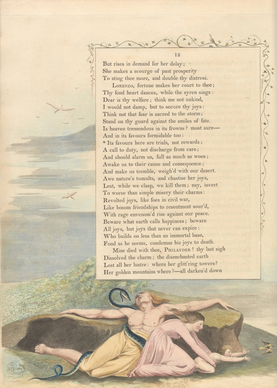 Youngs Night Tanker, Side 12, Favørene her er prøvelser, ikke belønninger av William Blake