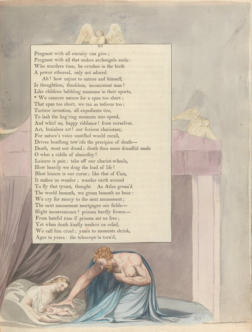 Youngs Night Tanker, Side 23, Vi sensurerer naturen for et spenn for kort av William Blake