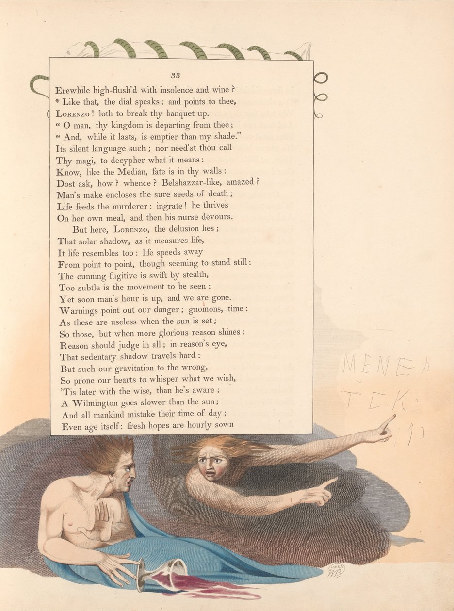 Youngs Night Tanker, Side 33, Like That, the Dial Speaks; og peker på deg av William Blake