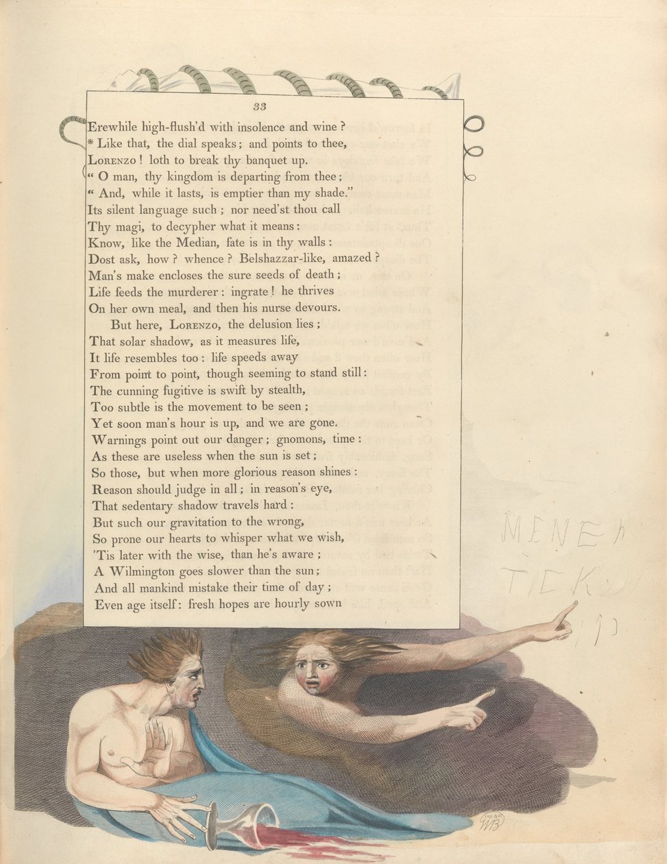 Youngs Night Tanker, Side 33, Sånn snakker urskiven; og peker på deg av William Blake