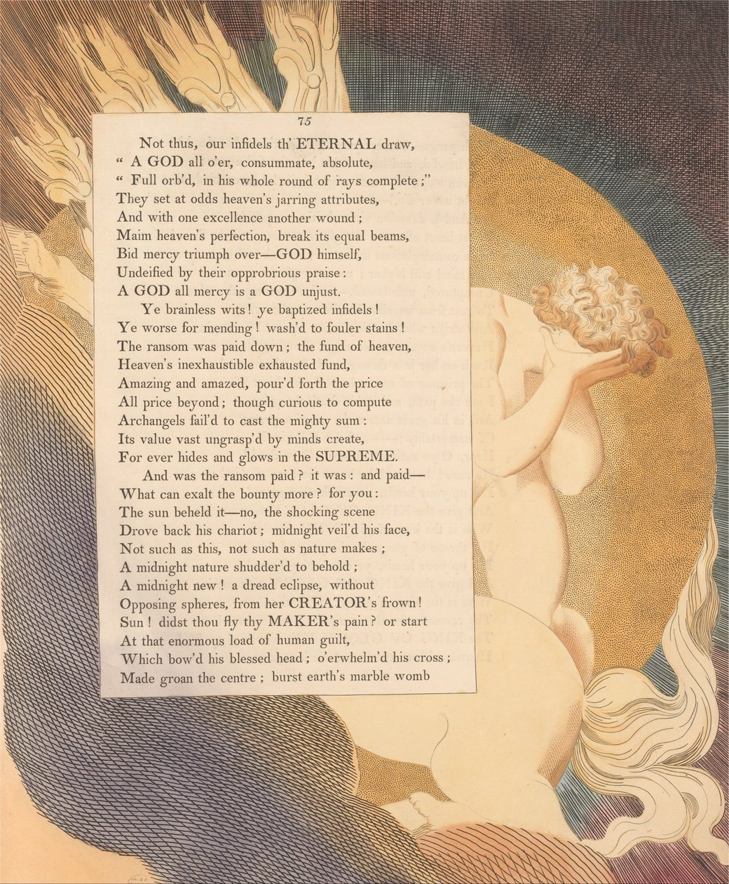 Youngs Night Tanker, Side 75, Solen så det - Nei, den sjokkerende scenen av William Blake