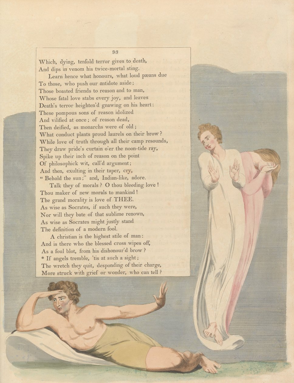 Youngs Night Tanker, Side 93, Hvis engler skalv, er det et slikt syn av William Blake