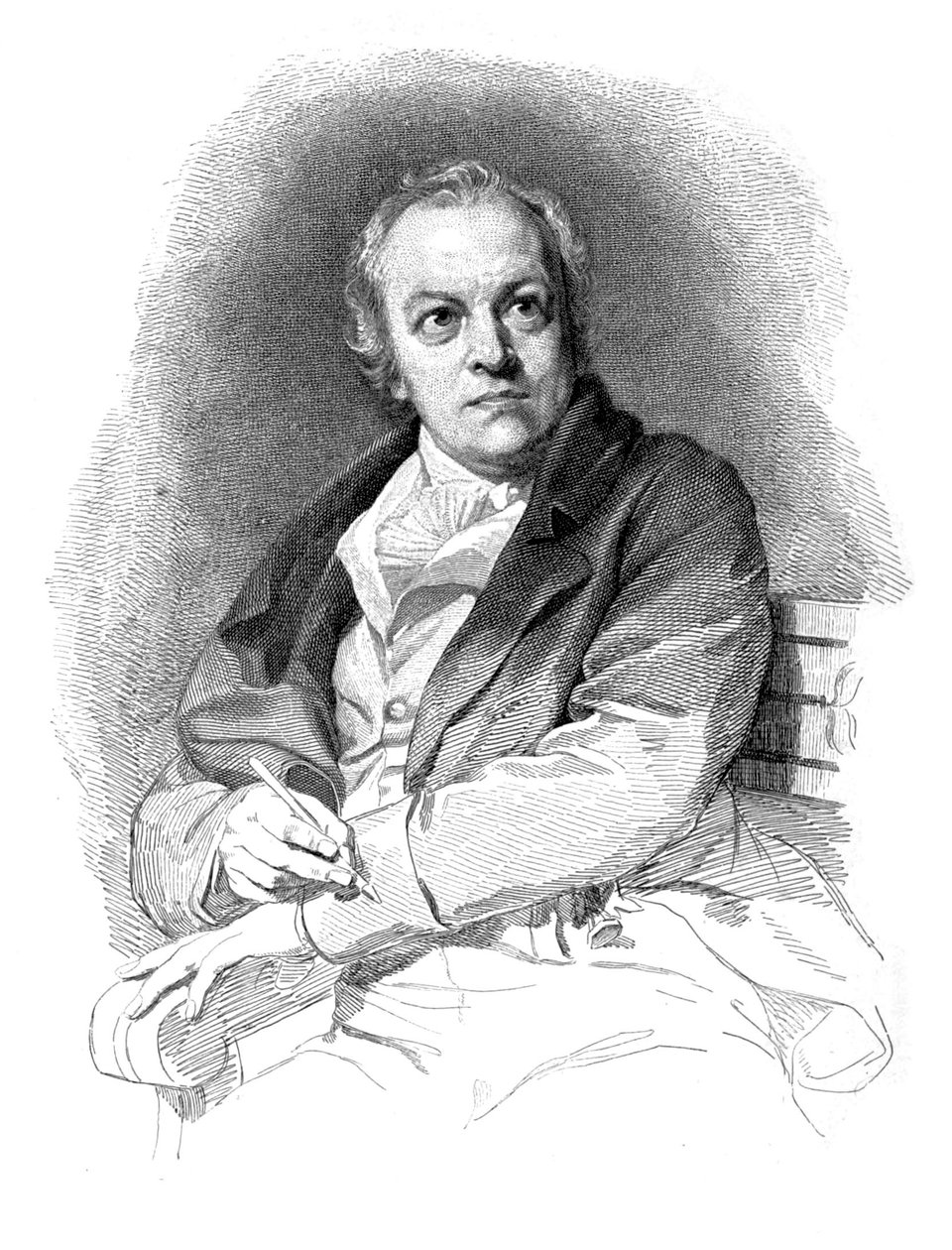 selvportrett av William Blake