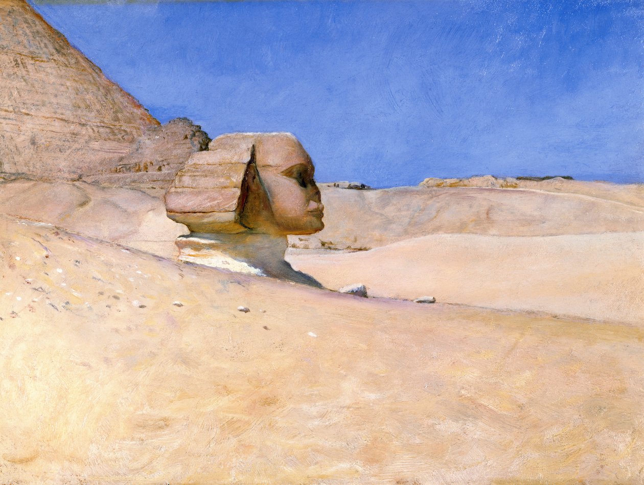 Sfinksen midt på dagen om sommeren, ca. 1885 av William Blake Richmond