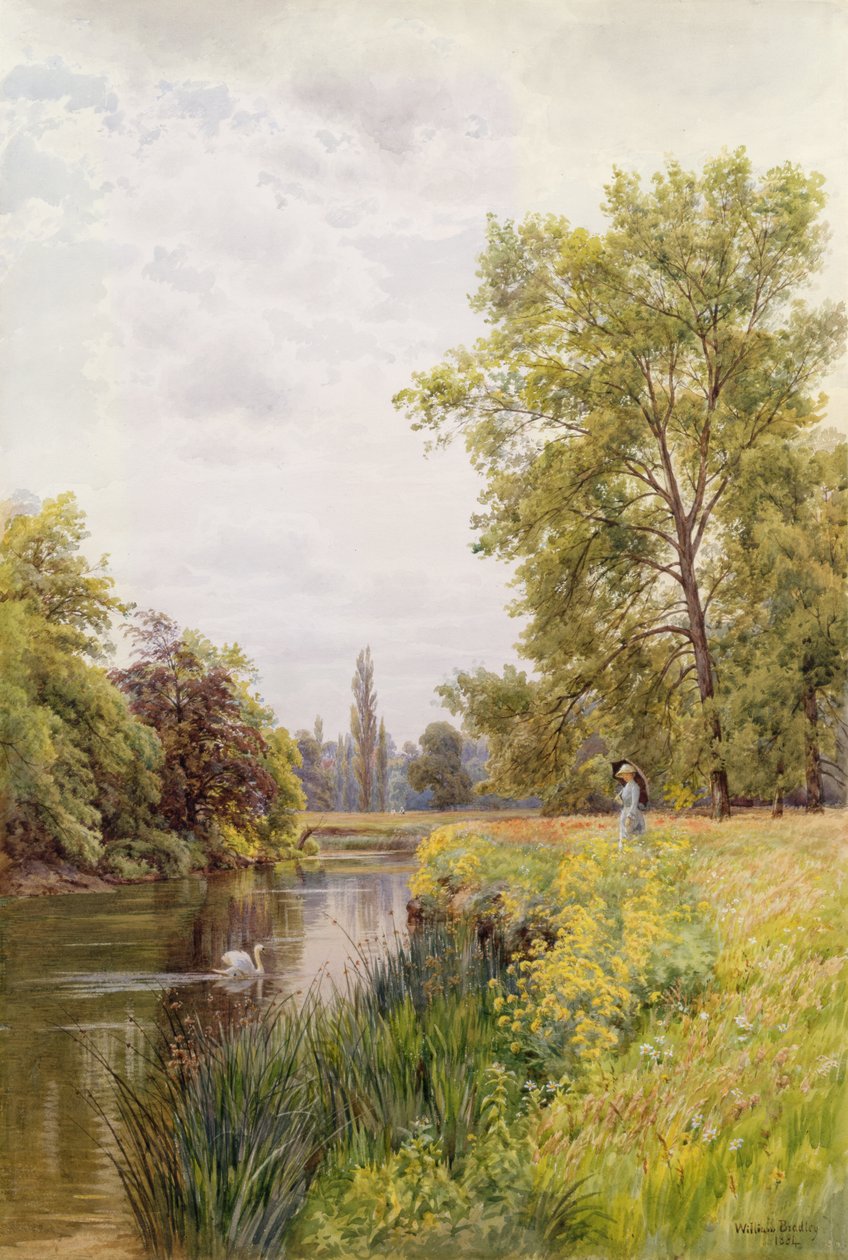 Themsen ved Purley, 1884 av William Bradley