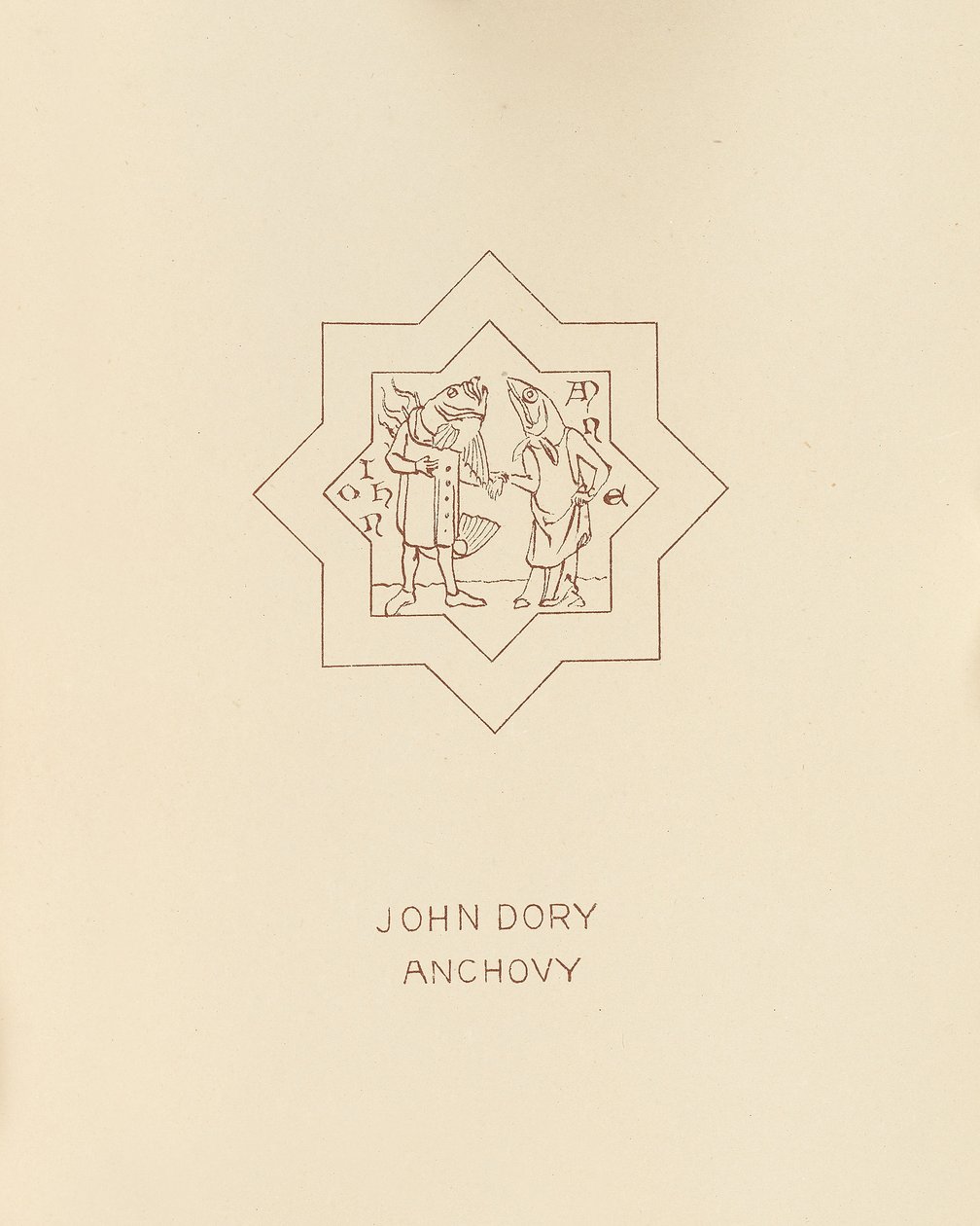 John Dory, Ansjos, 1878 av William Burges