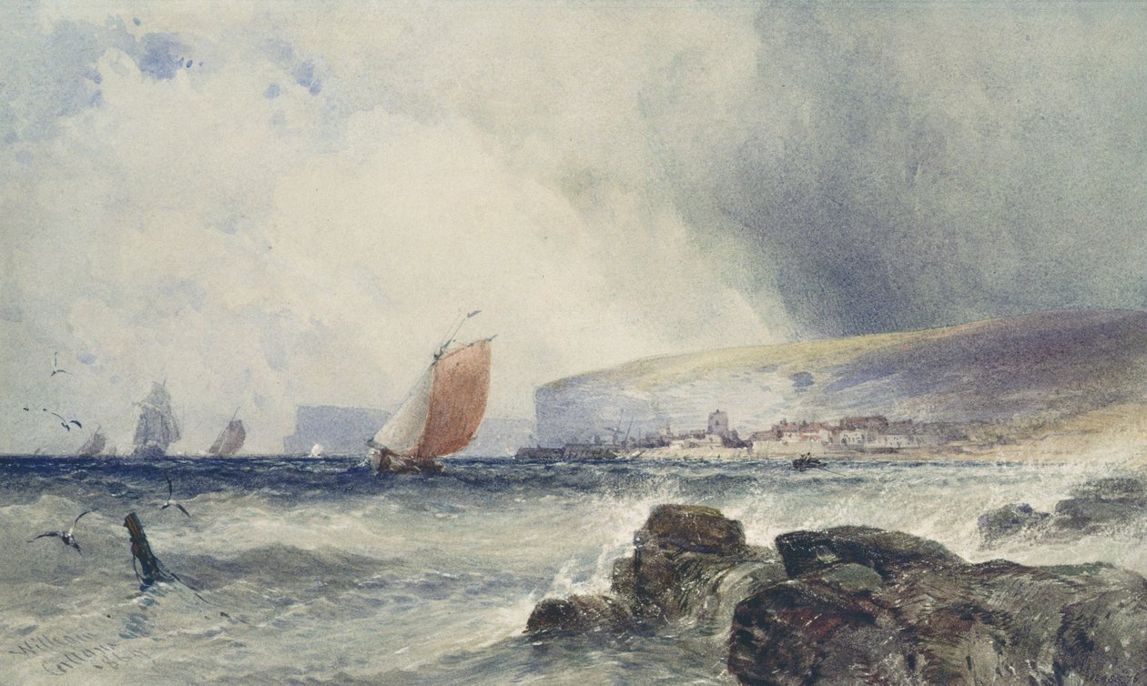 Kystscene av William Callow