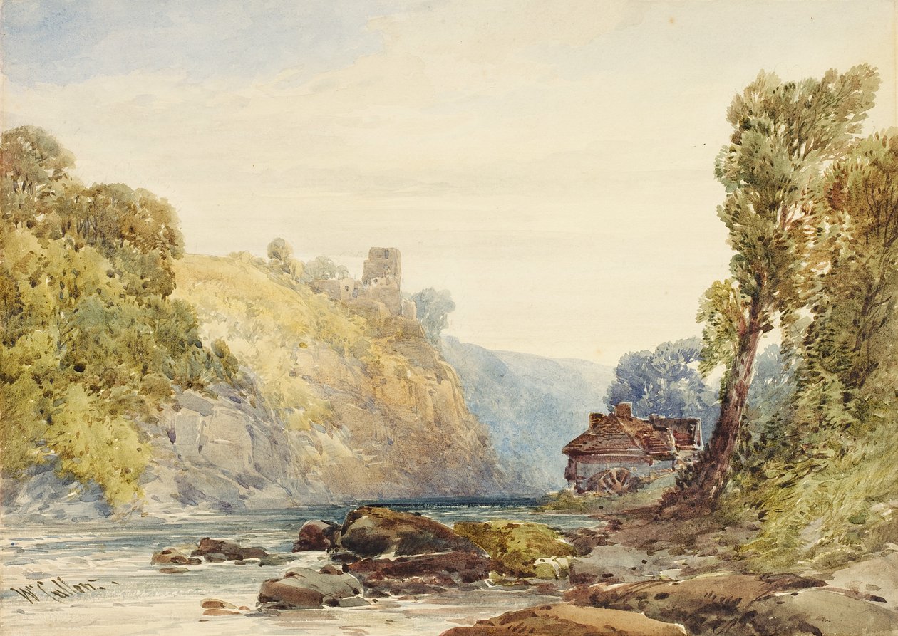 Landskapsstudie av William Callow