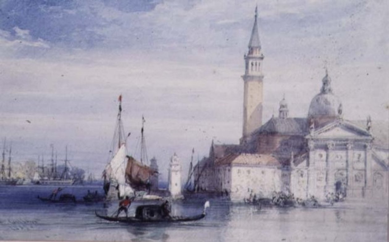 San Giorgio, Venezia, 1800-tallet av William Callow
