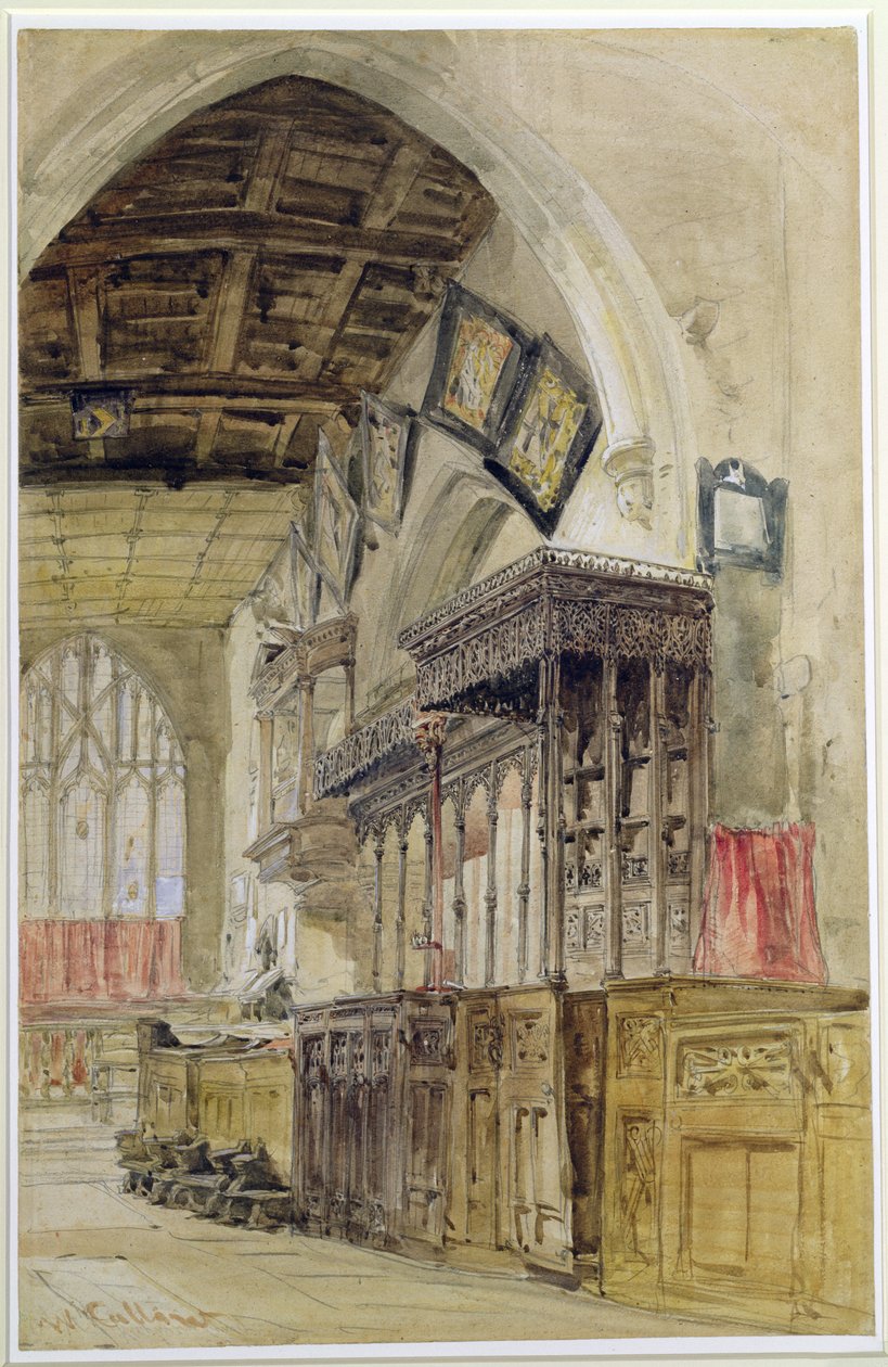 St. Mary's Church, Richmond av William Callow