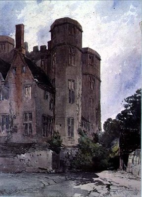 The Keep at Kenilworth av William Callow