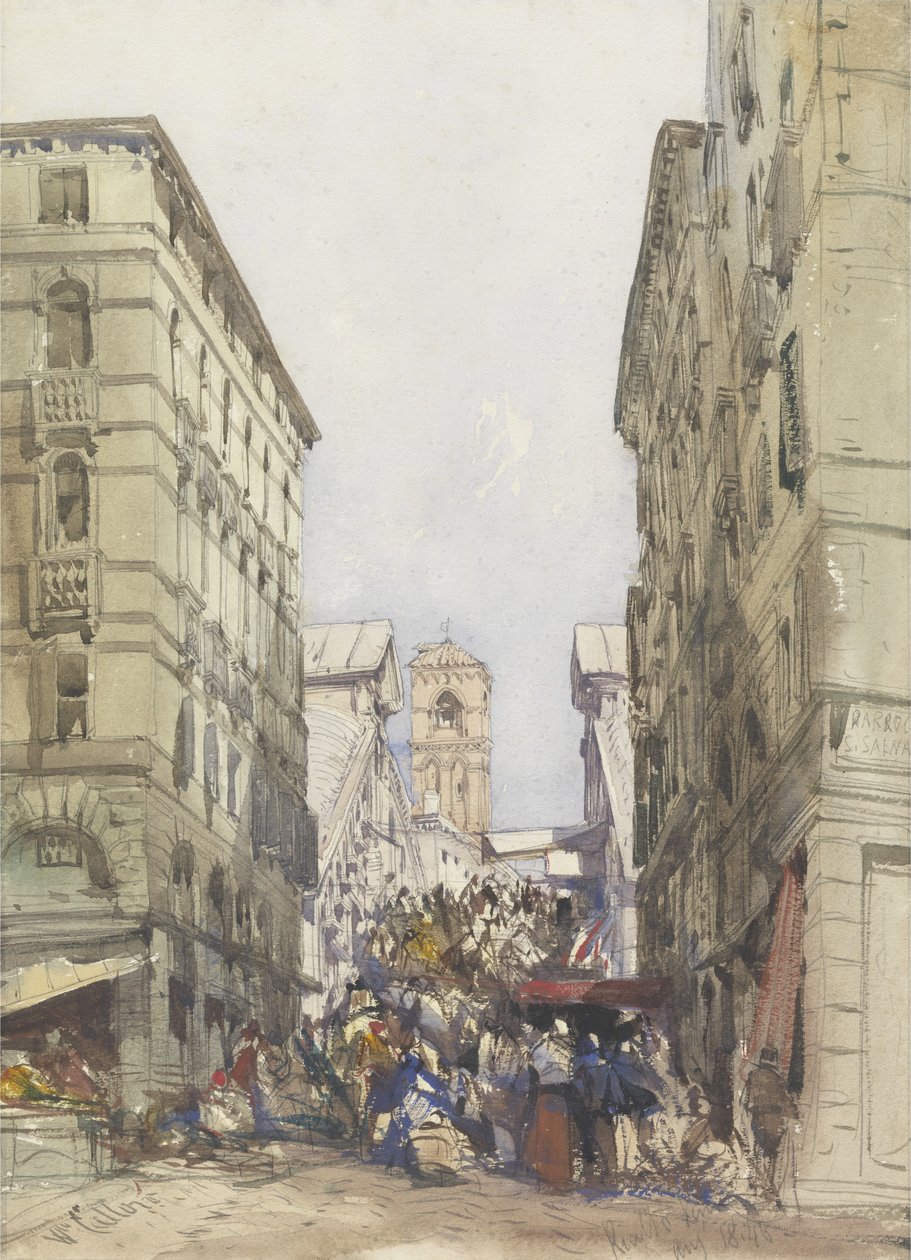 Rialto, august 1846 av William Callow
