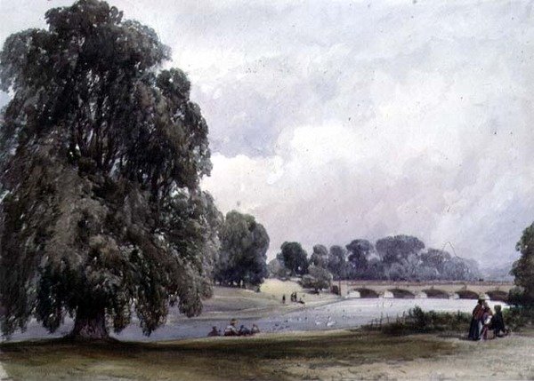 The Serpentine, Kensington Gardens av William Callow