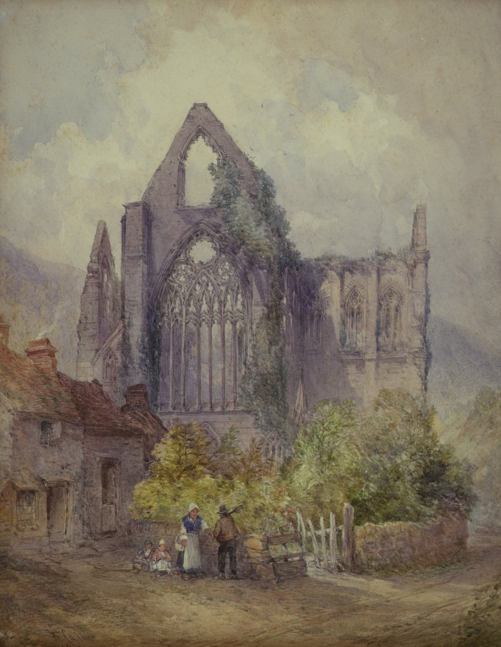 Tintern Abbey, 1901 (wc på papir) av William Callow