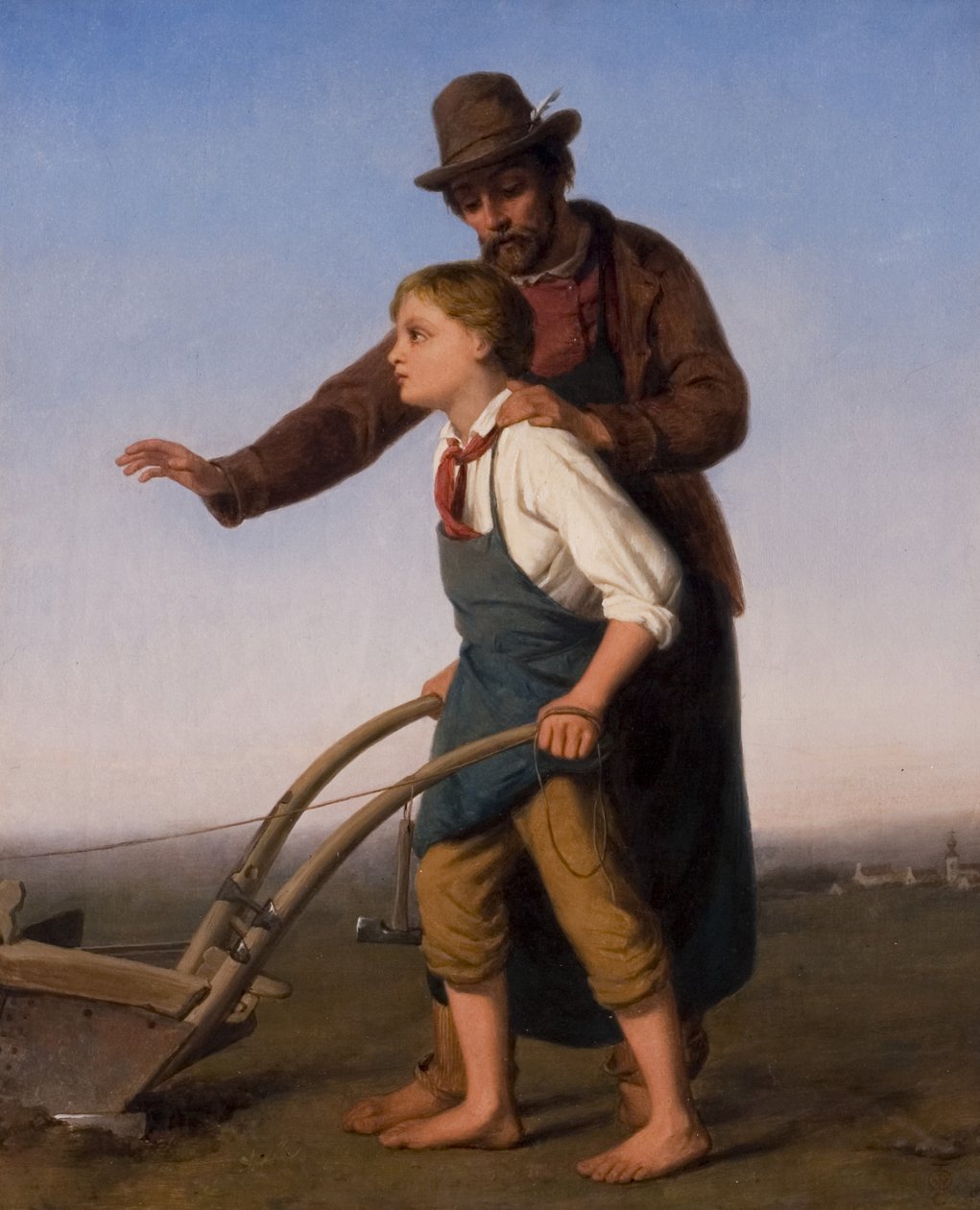Tren opp et barn på veien han burde gå, ca. 1861 av William Dobson