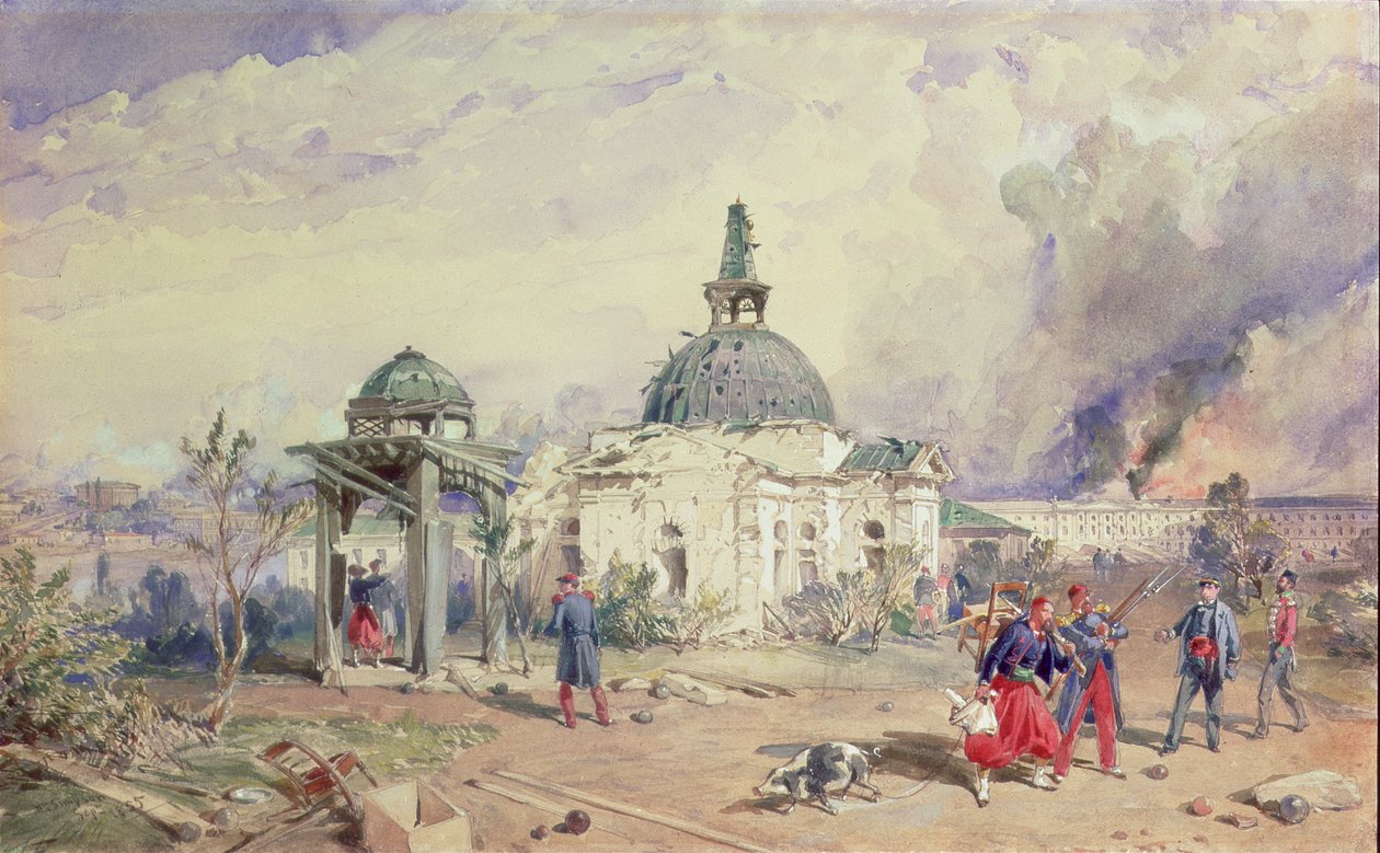 En utsikt over Sebastopol, 1855 av William Crimea Simpson