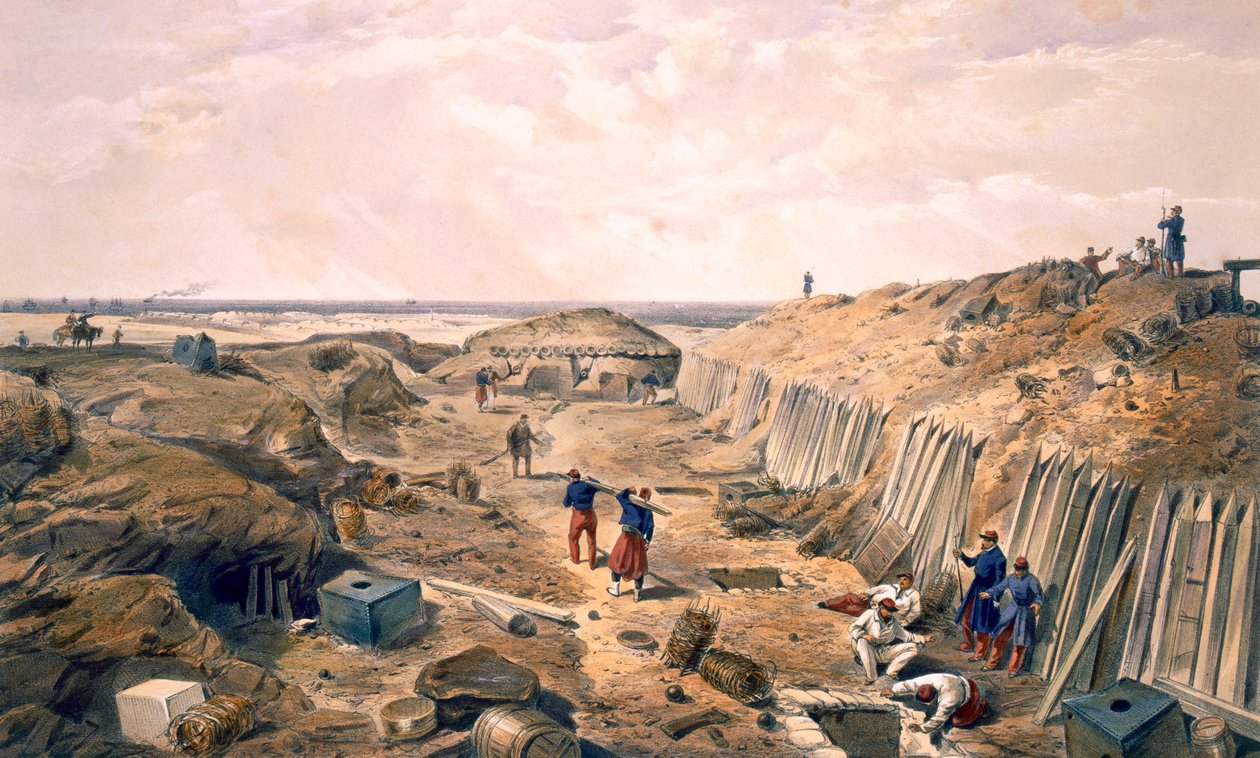 Ditch of the Bastion du Mat, tallerken fra 