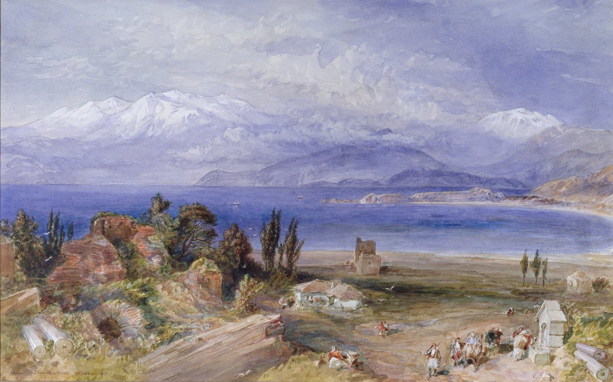 Parnassus og Helicon fra Korint av William Crimea Simpson