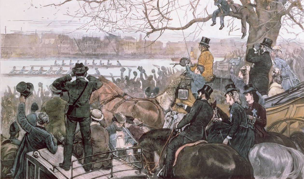 Oxford og Cambridge Boat Race, 1871 av William Crimea Simpson