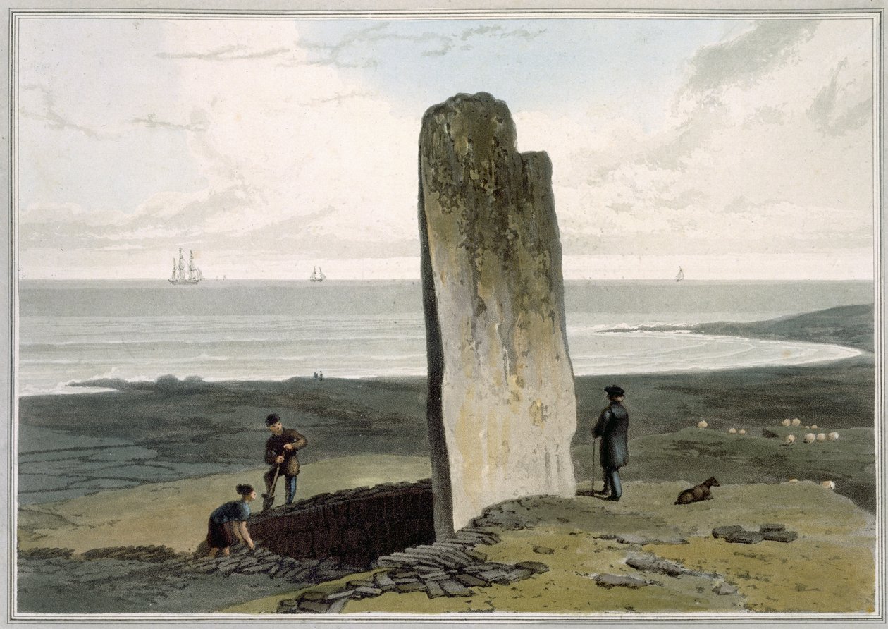 Druidical Stone ved Strather nær Barvas, Isle of Lewis, fra bind IV av 