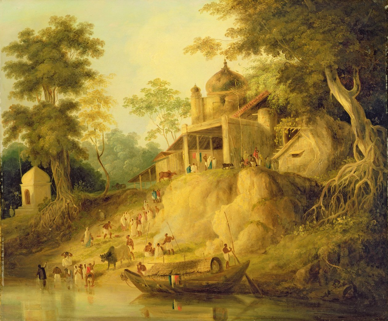 The Banks of the Ganges, ca. 1820-30 av William Daniell