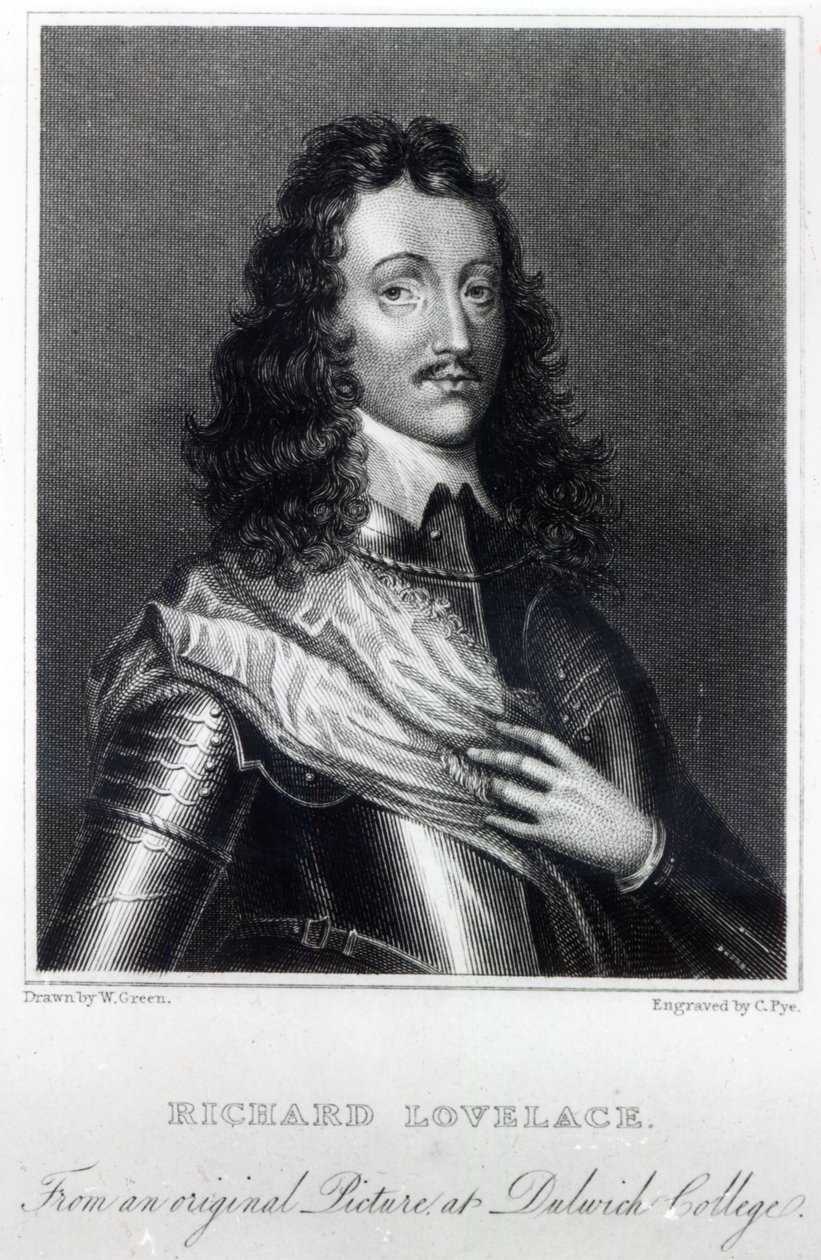 Richard Lovelace, tegnet av W. Green og gravert av Charles Pye av William Dobson