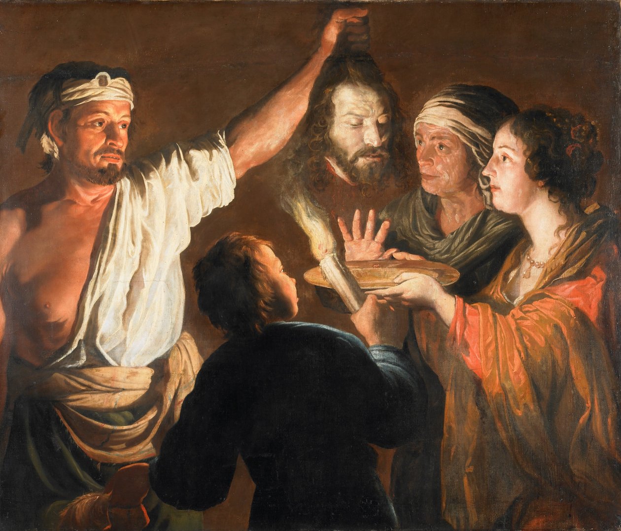 Bøddelen med Johannes Døperens hode av William Dobson