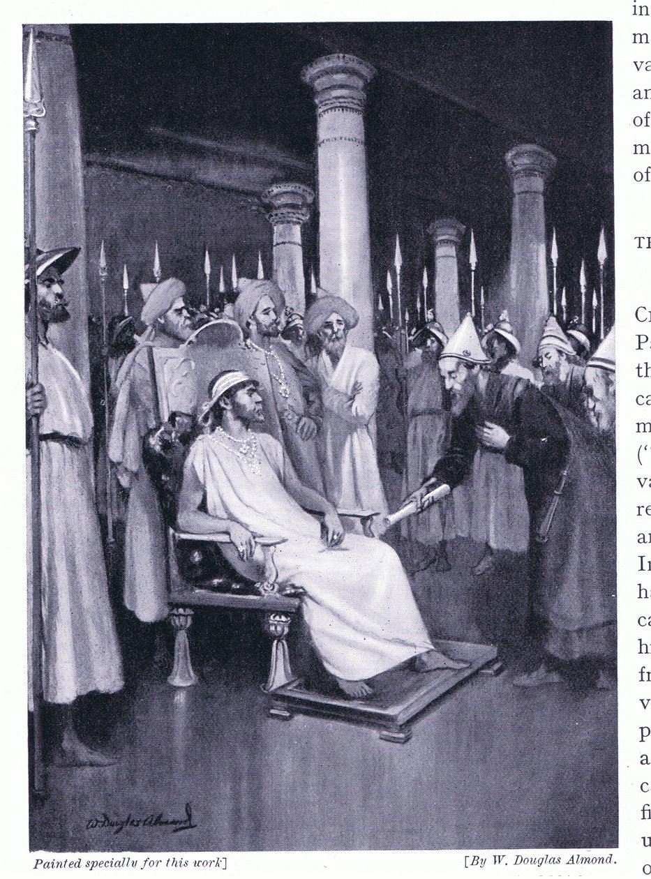 Gondophares mottar et brev fra St. Thomas 45 e.Kr av William Douglas Almond