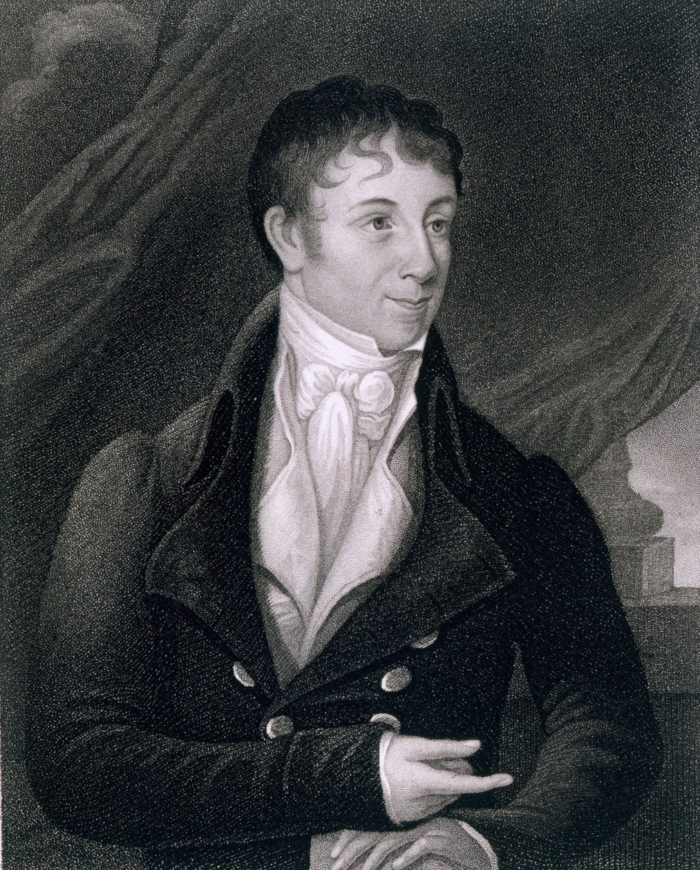 Charles Brockden Brown (1771-1810) gravert av John B. Forrest (1814-70) av William Dunlap