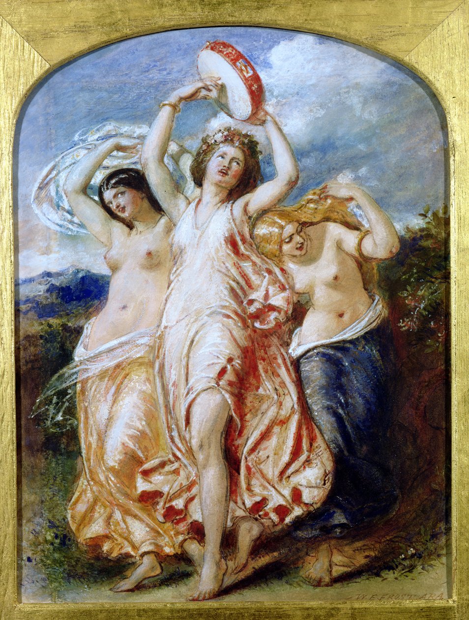 Bacchantes, ca. 1850 av William Edward Frost