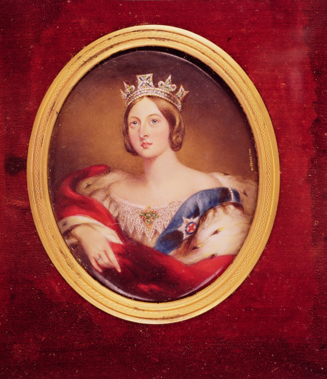 Portrett av dronning Victoria, 1858 av William Essex