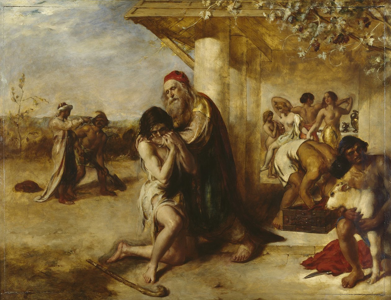 Den angrende fortapte mannens retur til sin far av William Etty