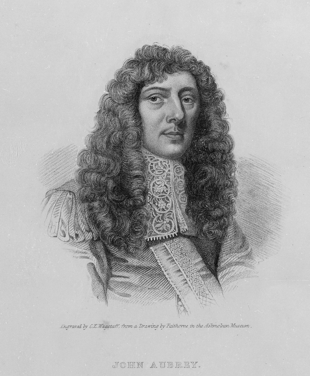 John Aubrey, gravert av Charles Eden Wagstaff av William Faithorne