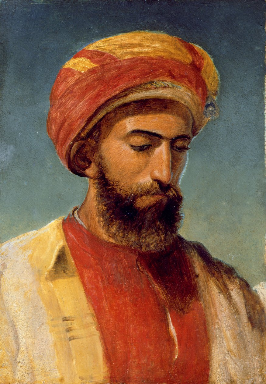 Portrett av en mann i en turban av William Gale
