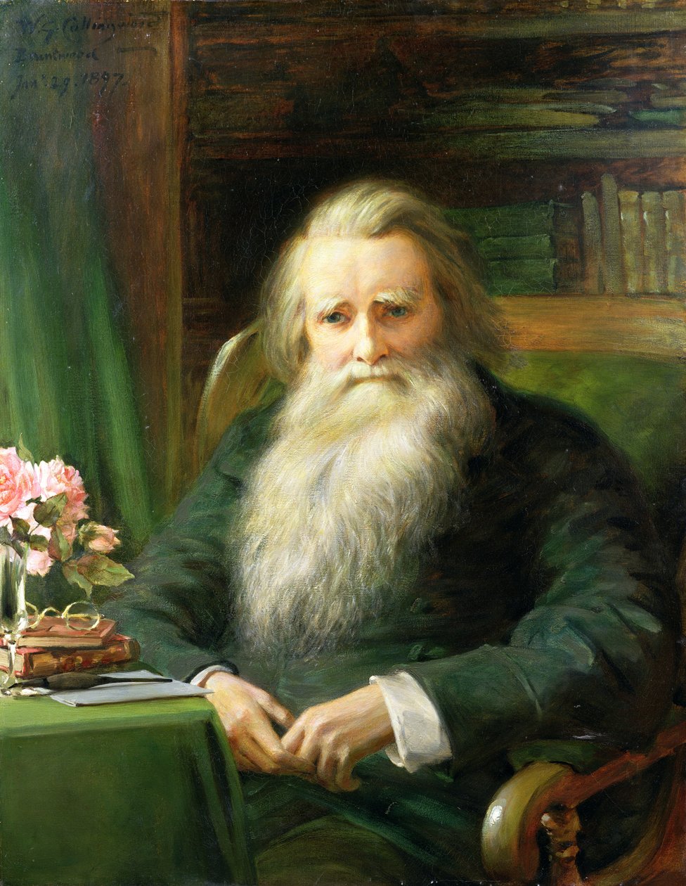 Portrett av John Ruskin (1819-1900) 1897 av William Gersham Collingwood