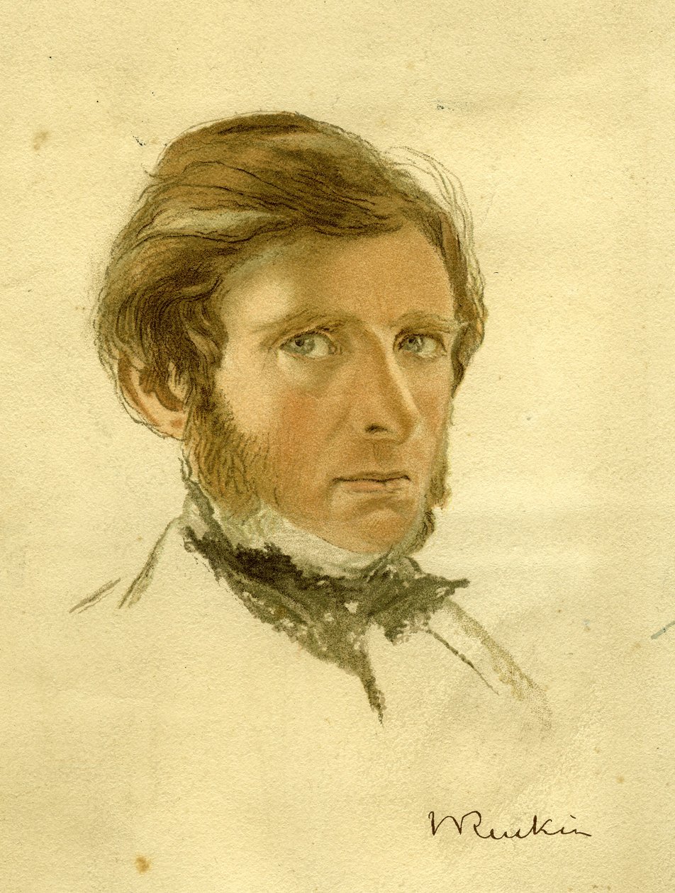 Portrett av John Ruskin, ca. 1861 av William Gersham Collingwood