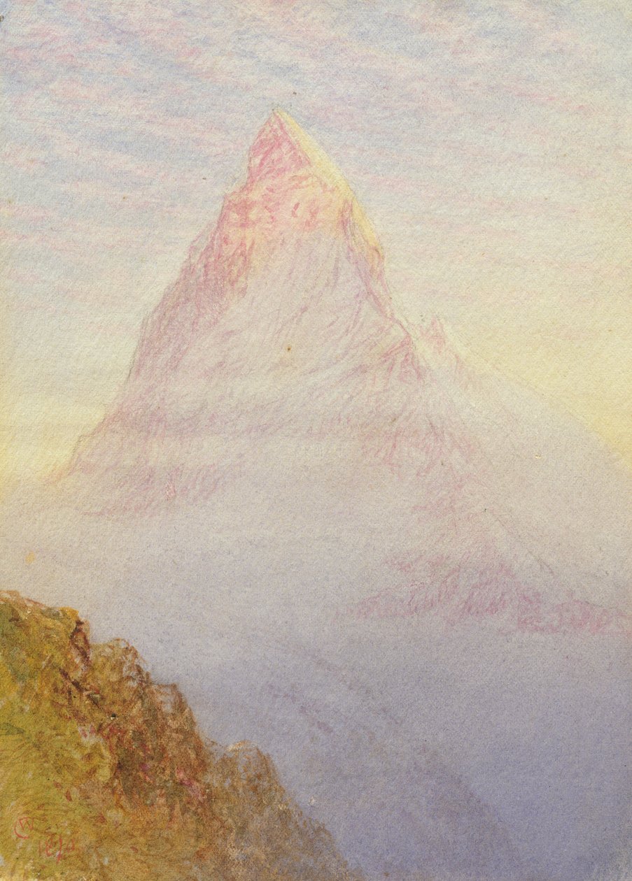 Matterhorn, 1870 av William Gersham Collingwood