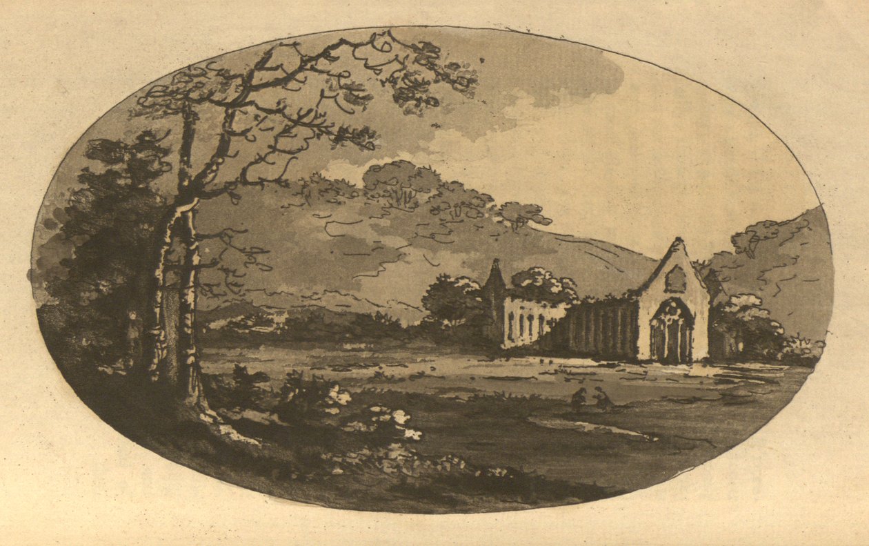 Tintern Abbey av William Gilpin