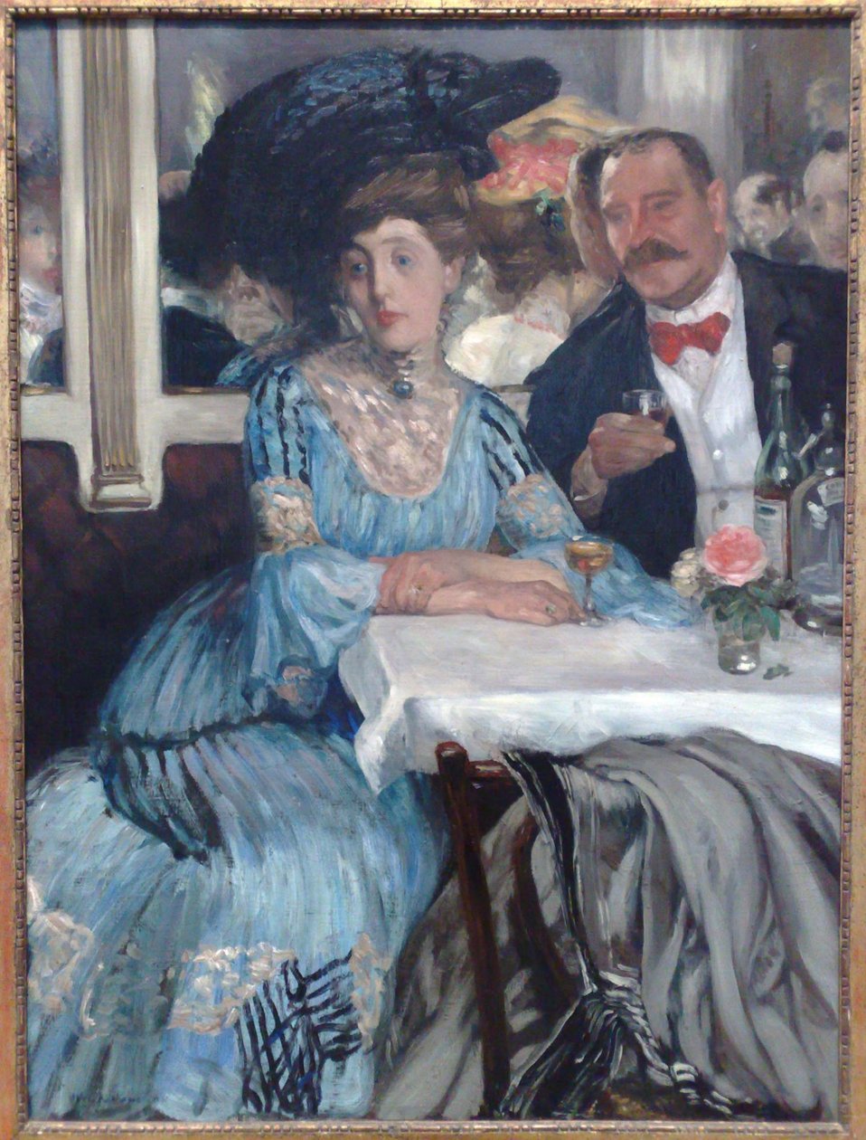 På Mouquinsn av William James Glackens